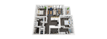 B3 Floor Plan at Link Apartments® Mint Street, Charlotte, NC, 28203
