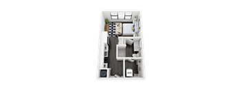 S1 Floor Plan at Link Apartments® Mint Street, North Carolina, 28203