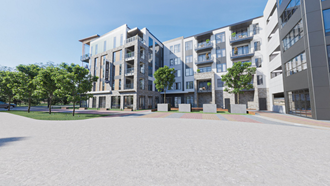 an artist's impression of the redeveloped building at Link Apartments NoDa 36th, Charlotte, NC 28206 - Photo Gallery 2