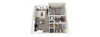 A3 Floor Plan at Link Apartments® Montford, Charlotte, 28209