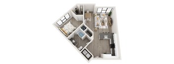A4_A Floor Plan at Link Apartments® Montford, Charlotte