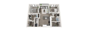 B2_A Floor Plan at Link Apartments® Montford, Charlotte, 28209