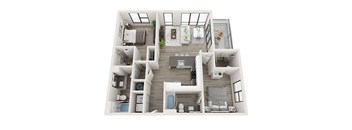 B4 Floor Plan at Link Apartments® Montford, North Carolina