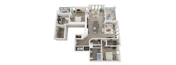 B5 Floor Plan at Link Apartments® Montford, North Carolina, 28209