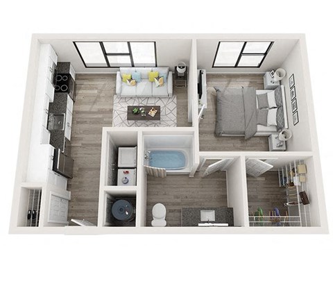 S2 Floor Plan at Link Apartments® Montford, Charlotte, NC