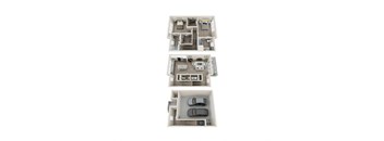 TH 2 Bed 2.5 Bath 1570 Sqft Floor Plan at Link Apartments® Grant Park, Atlanta, GA, 30312