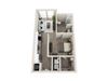 A1-A 1 Bed 1 Bath 608 Sqft Floor Plan A1-A 1 Bed 1 Bath 608 Sqft Floor Plan at Link Apartments® Grant Park, Atlanta, Georgia