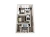 A2 1 Bed 1 Bath 584 Sqft Floor Plan A2 1 Bed 1 Bath 584 Sqft Floor Plan at Link Apartments® Grant Park, Atlanta