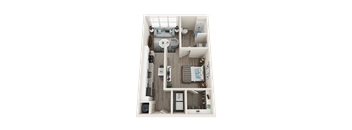 A1_A Floor Plan at Link Apartments® Linden, Chapel Hill, NC
