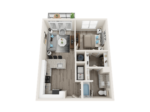 A3_A Floor Plan at Link Apartments® Linden, Chapel Hill