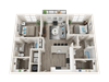 B1 A Floor Plan B1 A Floor Plan at Link Apartments® Linden, Chapel Hill, NC