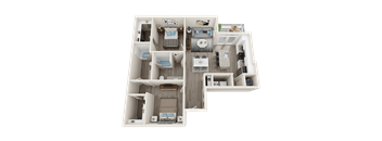 B3 Floor Plan at Link Apartments® Linden, North Carolina, 27517