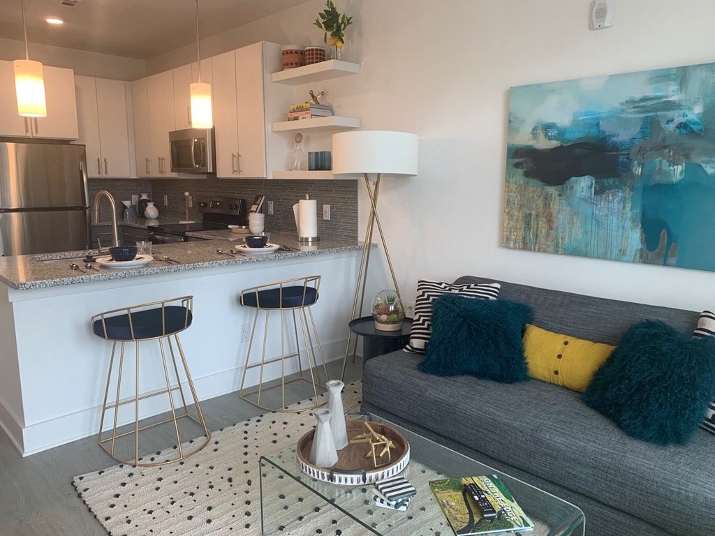 Spacious and open living area at Link Apartments® Mixson, South Carolina, 29405