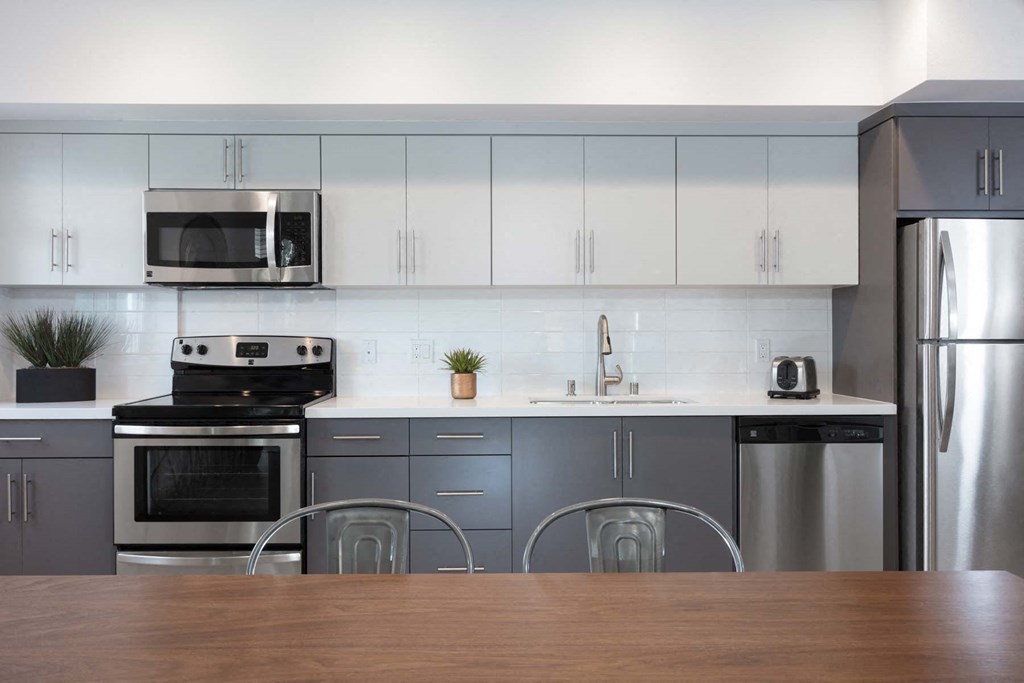 Modern kitchen at 5550 Hollywood, Los Angeles