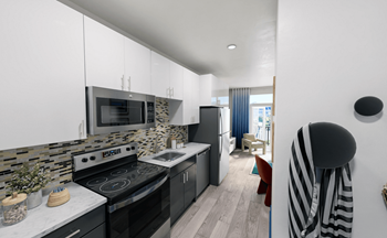 Fully Equipped Kitchen Fully Equipped Kitchen at Link Apartments® Mint Street, Charlotte - Photo Gallery 3