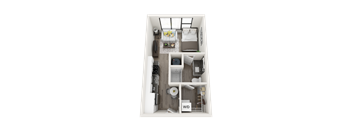 S1 Floor Plan at Link Apartments® Montford, Charlotte, NC, 28209