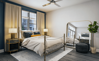Bedroom at Link Apartments® 4th Street, Winston-Salem