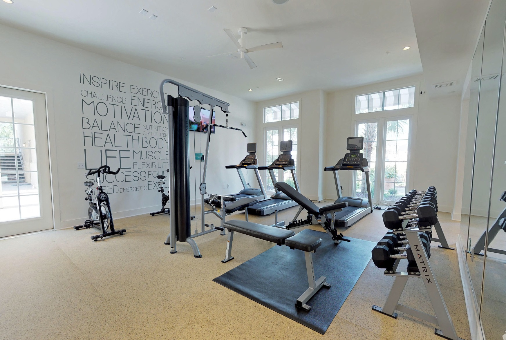 24/7 fitness center at Link Apartments® Mixson, North Charleston, SC, 29405