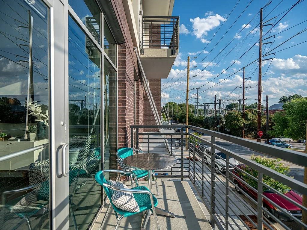Large Personal Patio at Link Apartments® Glenwood South, Raleigh, NC, 27603