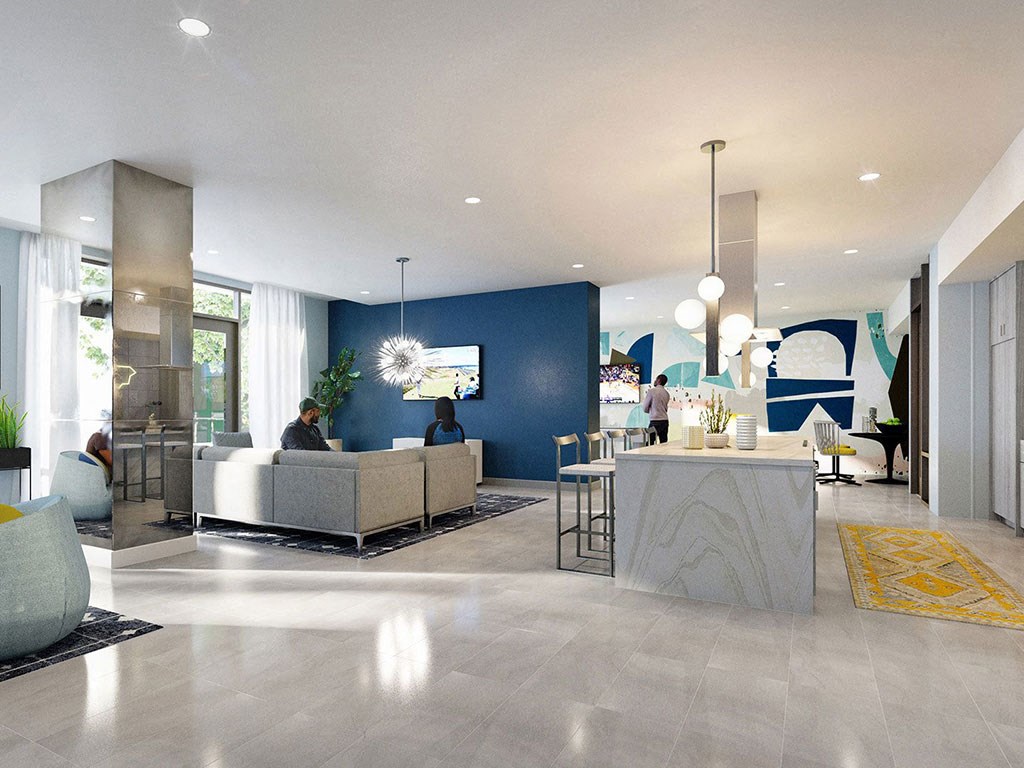 Spacious Lobby Area Spacious Lobby Area at Link Apartments® Grant Park, Atlanta, GA