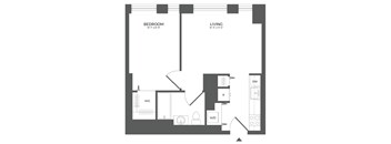 A1 Floor Plan at Link Apartments® QPN, Long Island City, New York