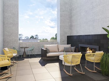 Outdoor Lounge at Link Apartments® Linden, Chapel Hill, North Carolina - Photo Gallery 29