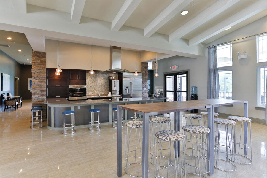 Interior of the Resident clubhouse at LangTree Lake Norman Apartments, Mooresville, NC