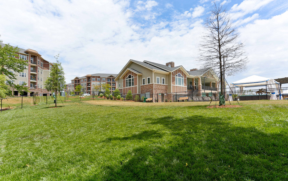 Exteriors Amazing Landscape at LangTree Lake Norman Apartments, Mooresville, NC