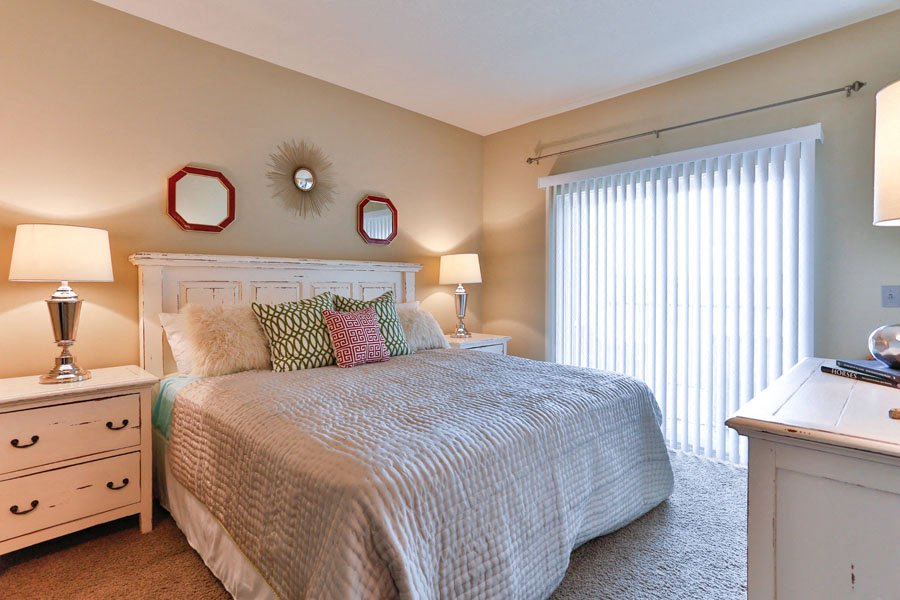 Interiors Spacious Bedrooms at LangTree Lake Norman Apartments, Mooresville, 28117