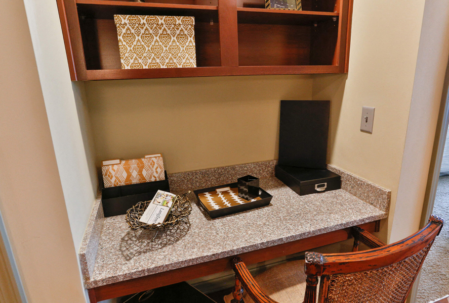 Interiors Work Desk at LangTree Lake Norman Apartments, Mooresville