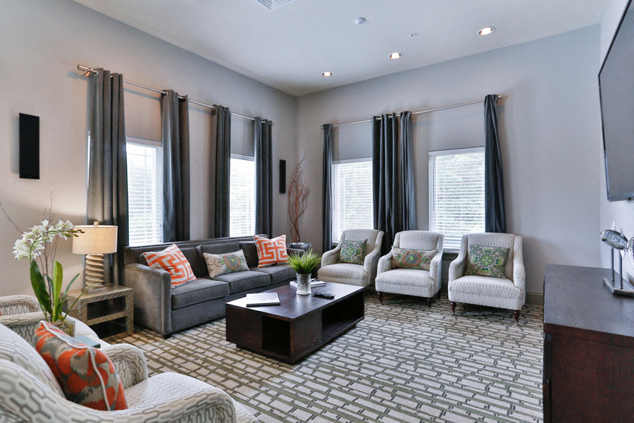 Interiors Media Room at LangTree Lake Norman Apartments, North Carolina, 28117