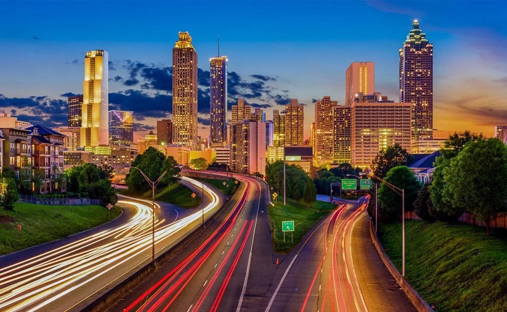 a view of the atlanta skyline a view of the atlanta skyline at Link Apartments® Canvas, Atlanta, GA, 30312
