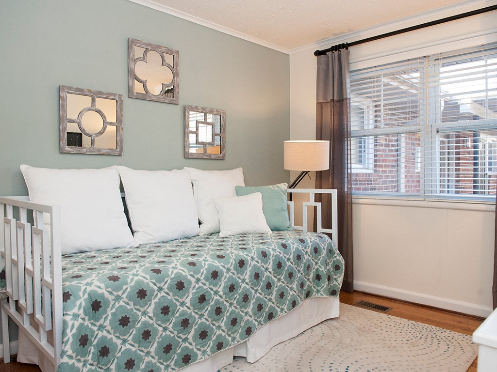 Comfortable Sofa Bed at Glen Lennox Apartments, Chapel Hill, NC