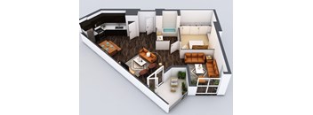 A10 Floorplan at 5550 Hollywood, Los Angeles