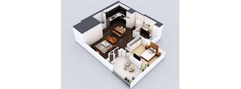 A3 Floorplan at 5550 Hollywood, Los Angeles