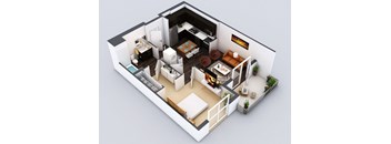 A4 Floorplan at 5550 Hollywood, California