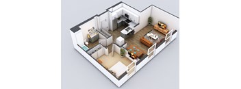 A5 Floorplan at 5550 Hollywood, Los Angeles, 90028
