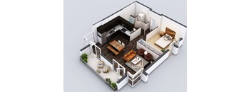 A6 Floorplan at 5550 Hollywood, Los Angeles, CA, 90028