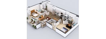 B5 Floorplan at 5550 Hollywood, Los Angeles, 90028
