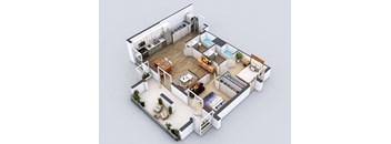 B7 Floorplan at 5550 Hollywood, Los Angeles