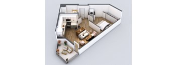 S3 Floorplan at 5550 Hollywood, Los Angeles, 90028