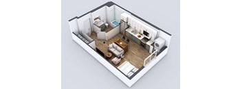 S7 Floorplan at 5550 Hollywood, California
