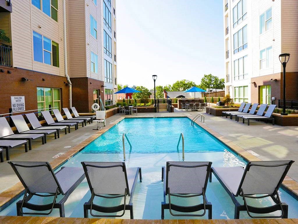 Swimming Pool With Relaxing Sundecks at Link Apartments® West End, Greenville