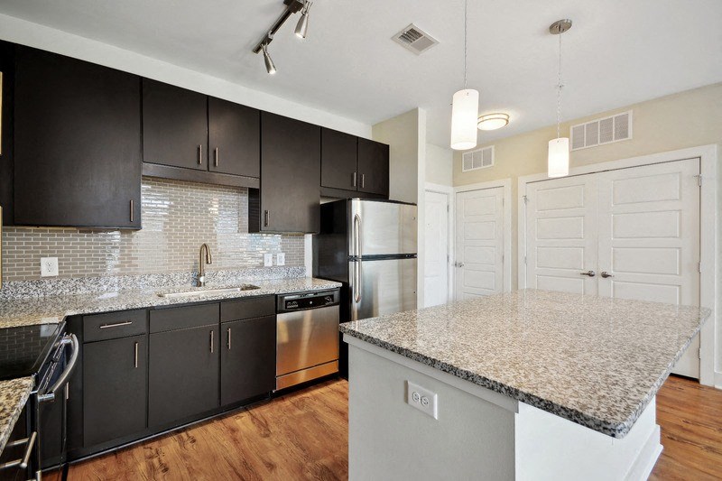 Kitchen Unit at Link Apartments® Brookstown, Winston Salem, 27101