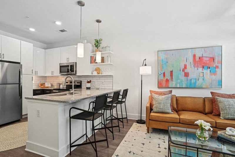 Gourmet Kitchen at Link Apartments® NoDa 36th, Charlotte, NC, 28206
