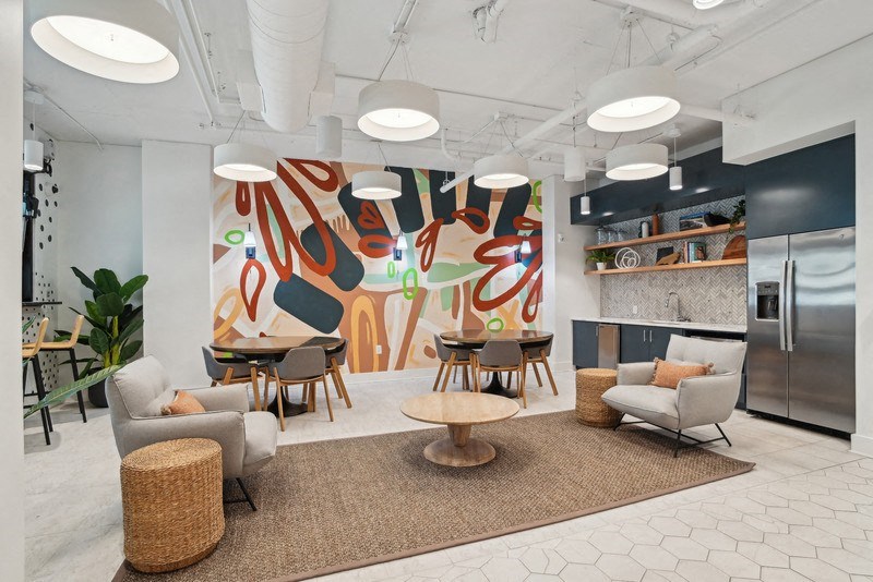 Kitchen Area at Link Apartments® Montford, Charlotte, North Carolina