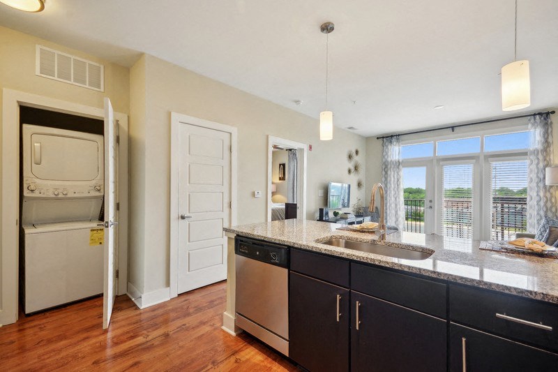Sink With Faucet at Link Apartments® Brookstown, Winston Salem, NC, 27101