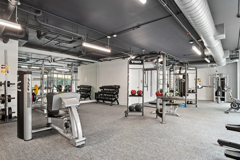Modern Fitness Center at Link Apartments® Montford, Charlotte, NC, 28209