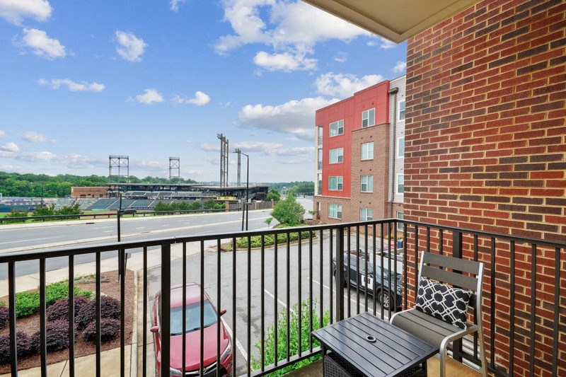 Balcony at Link Apartments® Brookstown, North Carolina