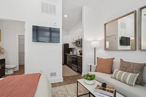 Living Room at Link Apartments® NoDa 36th, North Carolina, 28206
